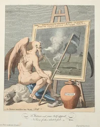 Time smoking a Picture, illustration from 